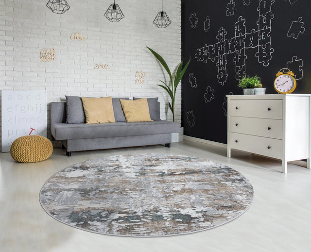 United Weavers Emojy Varina Multi Rug - round room scene