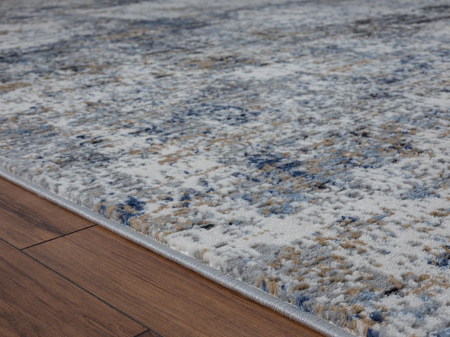 United Weavers Eternity Barcelona Blue Rug - pile height detail