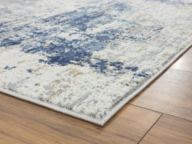 United Weavers Eternity Elixir Blue Rug - angle view