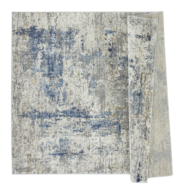 United Weavers Eternity Elixir Blue Rug - backing detail