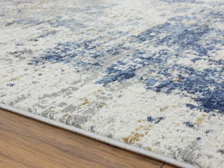 United Weavers Eternity Elixir Blue Rug - pile height detail
