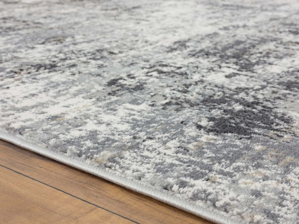 United Weavers Eternity Elixir Charcoal Rug - pile height detail