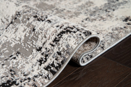 United Weavers Eternity Mizar Charcoal Rug - side close-up detail