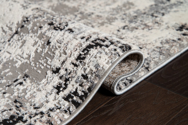United Weavers Eternity Mizar Charcoal Rug - side close-up detail