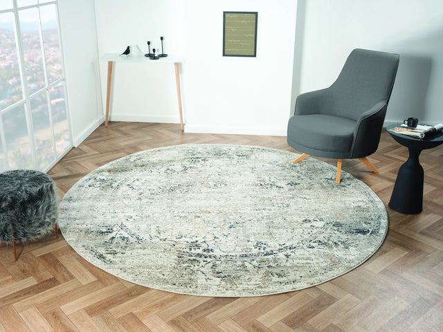 United Weavers Everlasting Alexander Beige Rug - round room scene