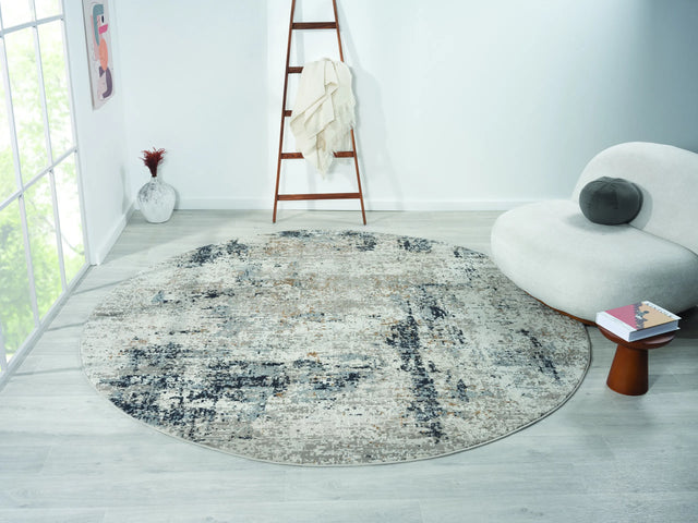 United Weavers Everlasting Laurel Beige Rug - round room scene