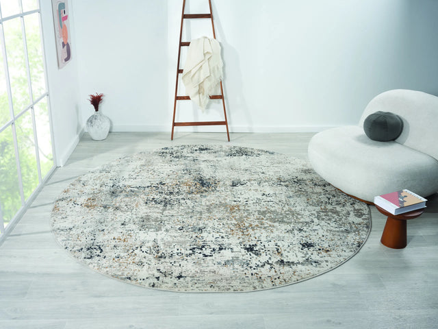 United Weavers Everlasting Monaco Beige Rug - round room scene