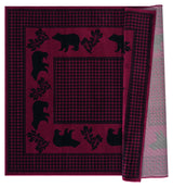 United Weavers Highlands Bear March Red Rug - backing detail