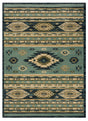 United Weavers Highlands Eagle Eye Blue Rug - front view