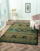 United Weavers Highlands Eagle Eye Blue Rug - room scene