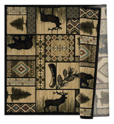 United Weavers Highlands Jungle Mountain Multi Rug - backing detail
