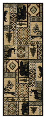 United Weavers Highlands Jungle Mountain Multi Rug - runner front view
