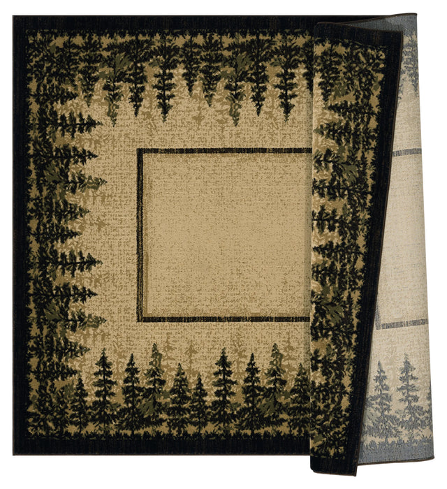 United Weavers Highlands Rainforest Beige Rug - backing detail