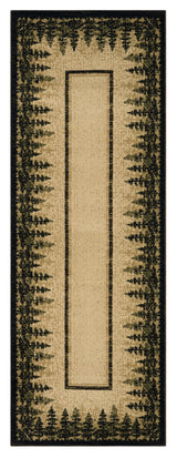 United Weavers Highlands Rainforest Beige Rug - runner front view