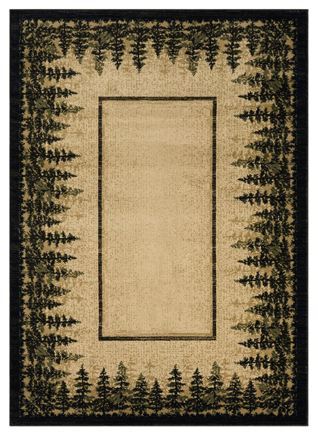 United Weavers Highlands Rainforest Beige Rug - front view