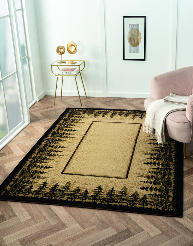 United Weavers Highlands Rainforest Beige Rug - room scene