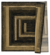 United Weavers Highlands The Maze Brown Rug - backing detail