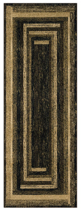 United Weavers Highlands The Maze Brown Rug - runner front view
