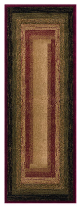 United Weavers Highlands The Maze Red Rug - runner front view