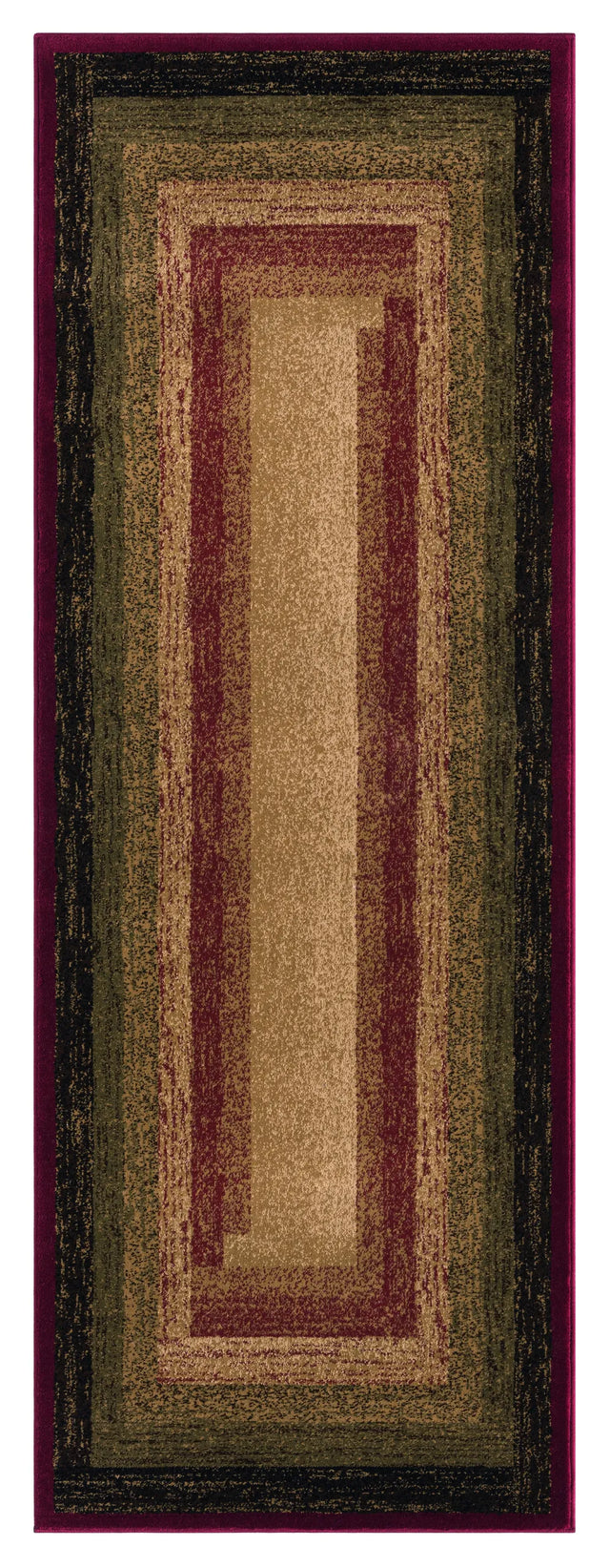 United Weavers Highlands The Maze Red Rug - runner front view
