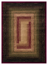 United Weavers Highlands The Maze Red Rug - front view