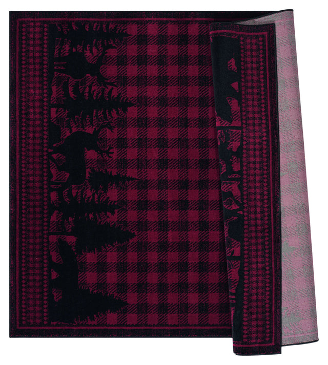 United Weavers Highlands Woodland Red Rug - backing detail
