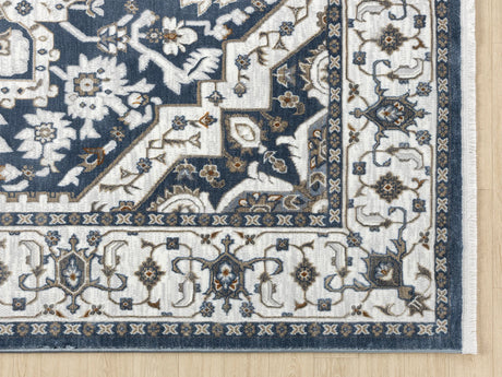United Weavers Hudson Alex Blue Rug - angle view