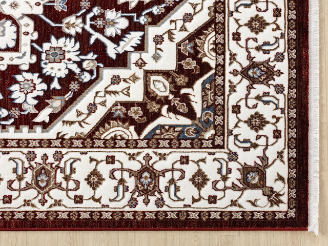 United Weavers Hudson Alex Burgundy Rug - angle view