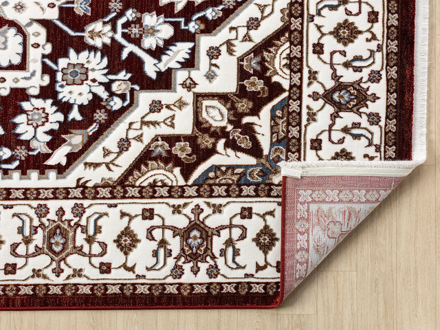 United Weavers Hudson Alex Burgundy Rug - backing detail