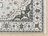 United Weavers Hudson Alex Cream Rug - angle view