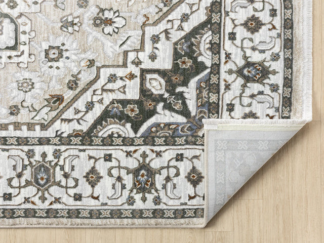 United Weavers Hudson Alex Cream Rug - backing detail