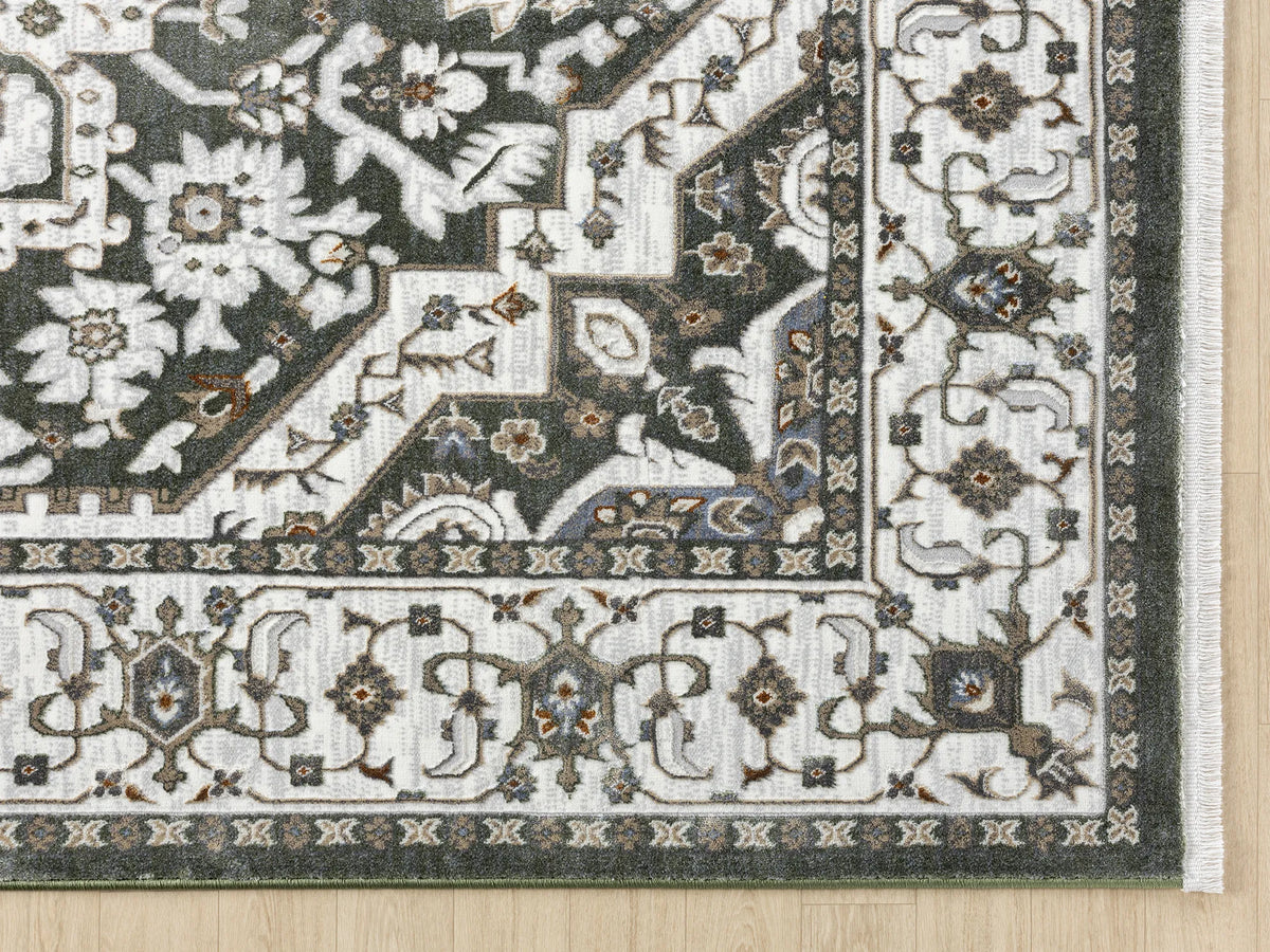 United Weavers Hudson Alex Green Rug - angle view