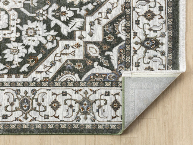 United Weavers Hudson Alex Green Rug - backing detail