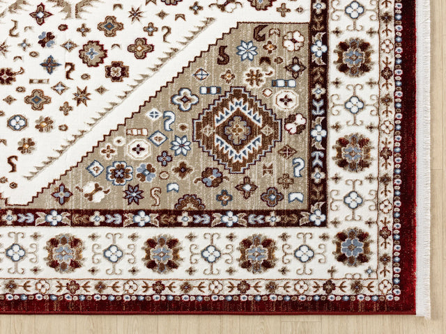 United Weavers Hudson Joy Burgundy Rug - angle view