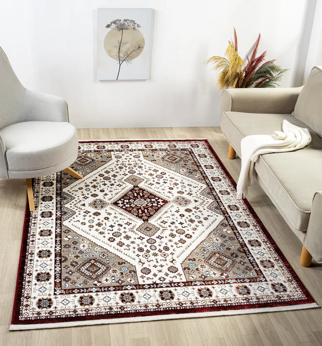 United Weavers Hudson Joy Burgundy Rug - room scene