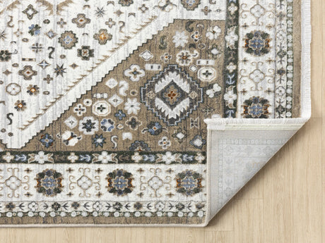 United Weavers Hudson Joy Cream Rug - backing detail