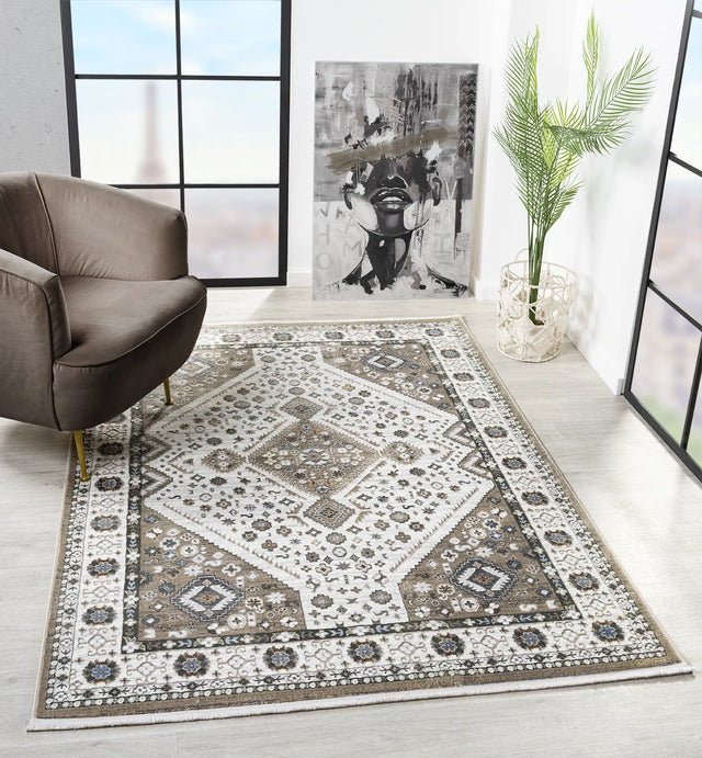 United Weavers Hudson Joy Cream Rug - room scene