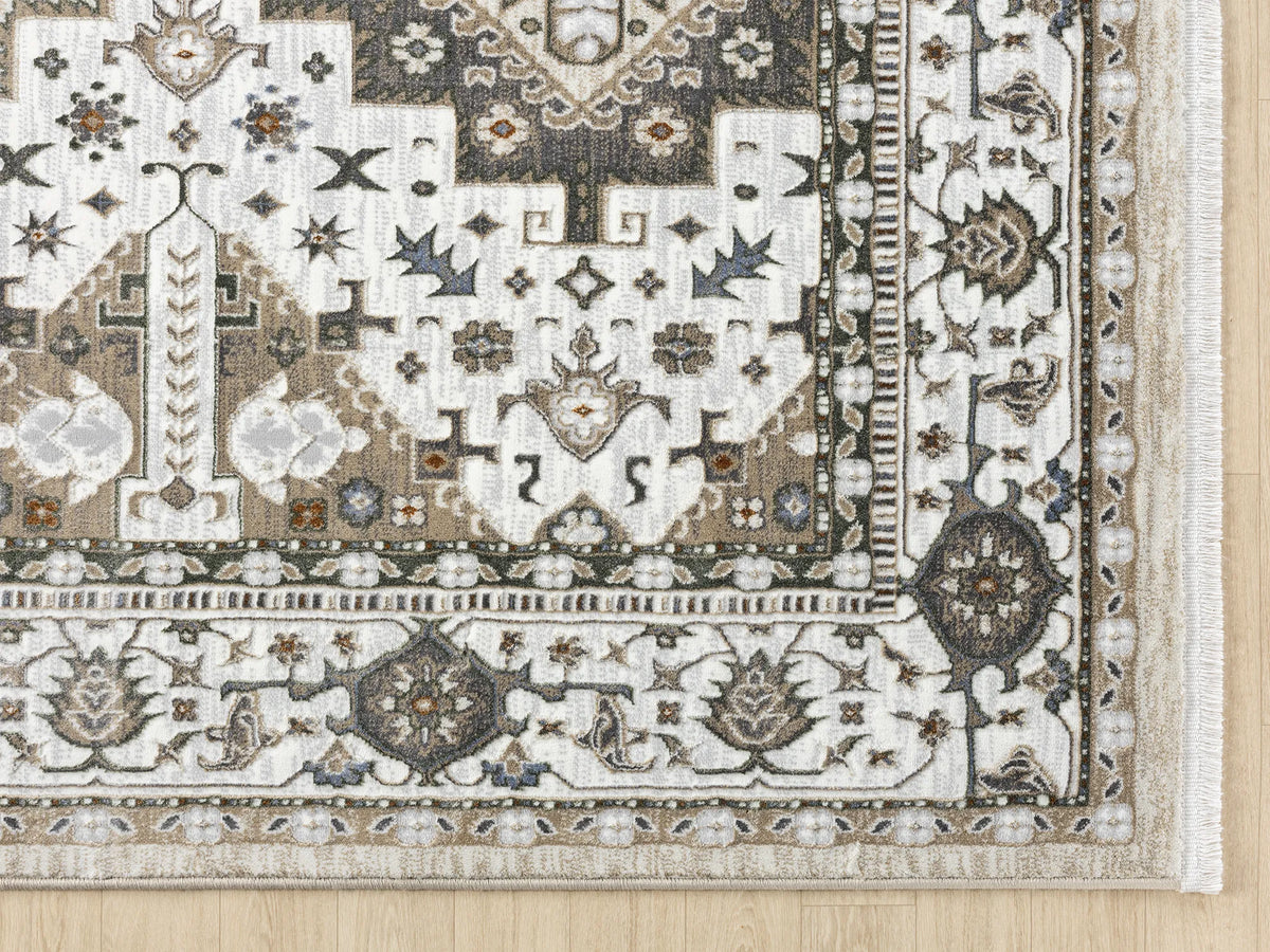 United Weavers Hudson Magi Cream Rug - angle view