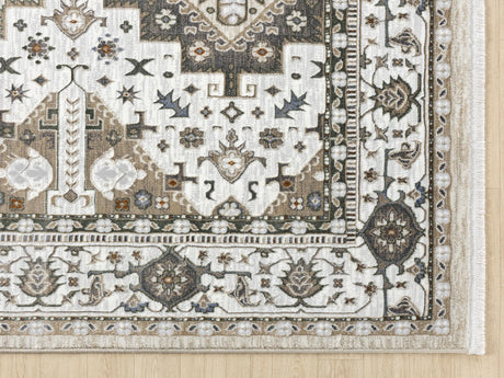 United Weavers Hudson Magi Cream Rug - angle view