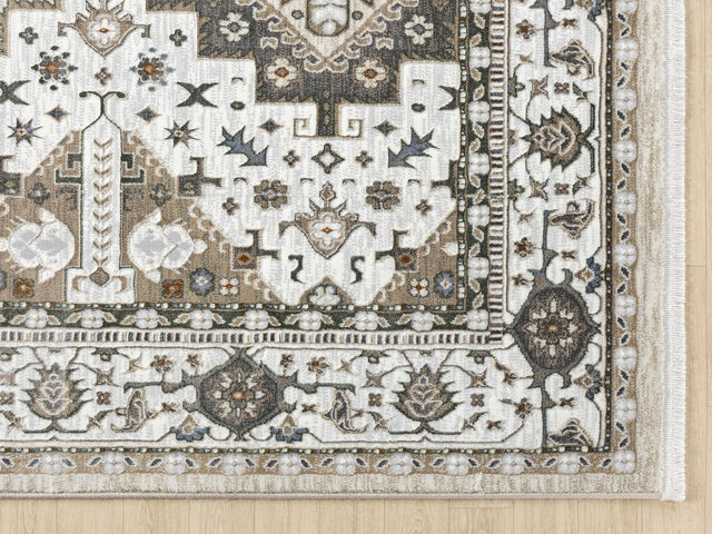 United Weavers Hudson Magi Cream Rug - angle view