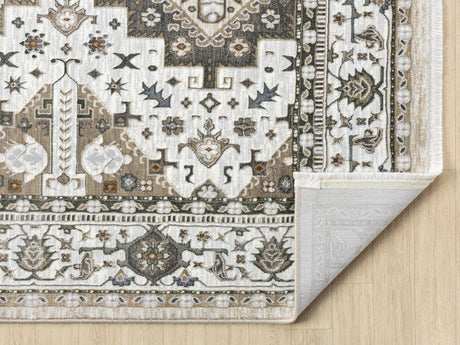 United Weavers Hudson Magi Cream Rug - backing detail