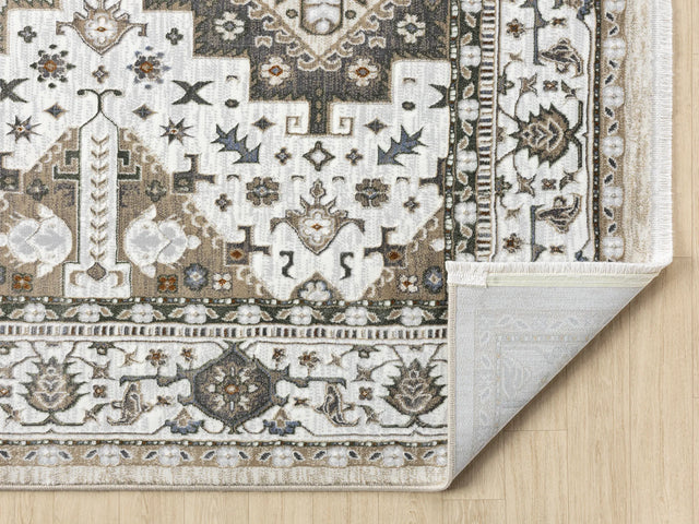 United Weavers Hudson Magi Cream Rug - backing detail