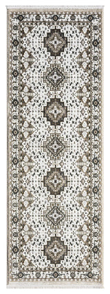 United Weavers Hudson Magi Cream Rug - runner front view
