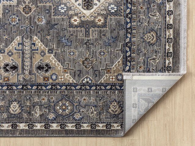 United Weavers Hudson Magi Grey Rug - backing detail