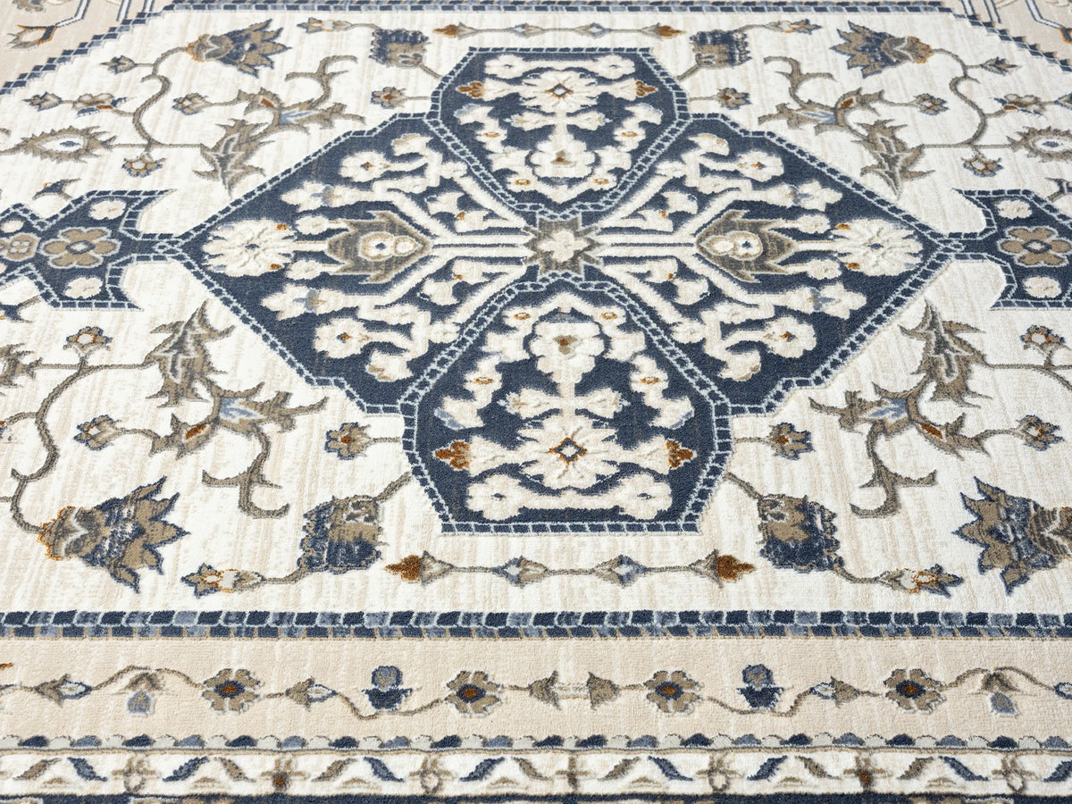 United Weavers Hudson Suzy Blue Rug - close-up detail