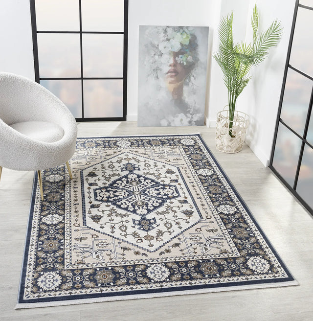 United Weavers Hudson Suzy Blue Rug - room scene