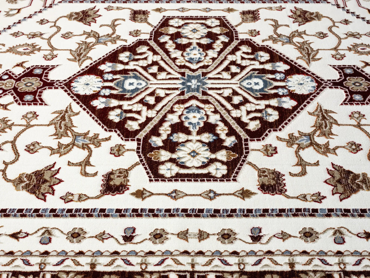 United Weavers Hudson Suzy Burgundy Rug - close-up detail