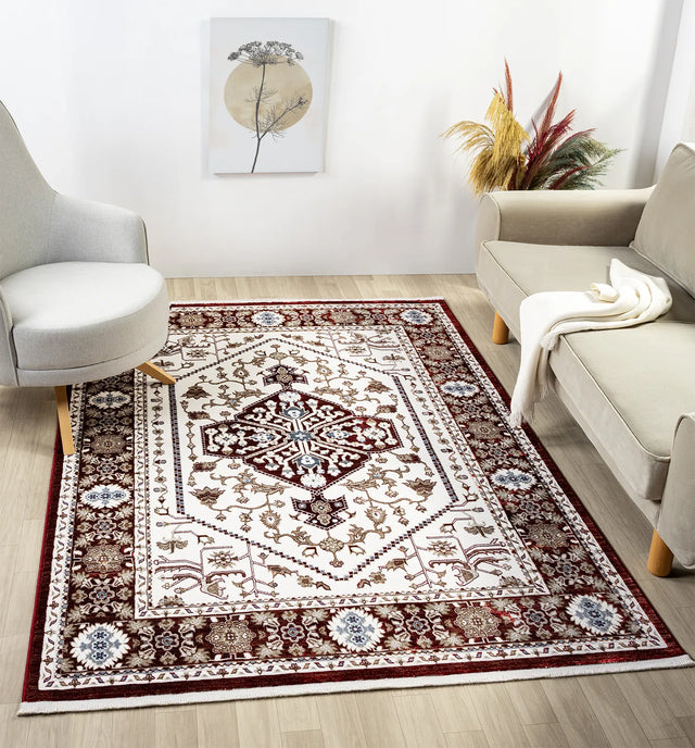 United Weavers Hudson Suzy Burgundy Rug - room scene