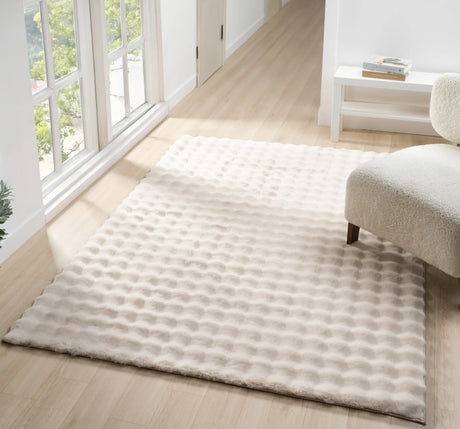 United Weavers Lavish Bubble Lush Beige Rug - room scene