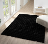 United Weavers Lavish Bubble Lush Black Rug - room scene